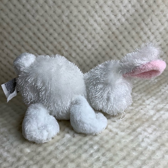 GANZ Webkinz White Plush Bunny Rabbit HM078 Stuffed Animal Toy No Code - Picture 5 of 16